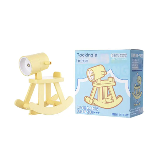LUXSK™ Equora Mini Rocking Horse Night Light & Phone Stand