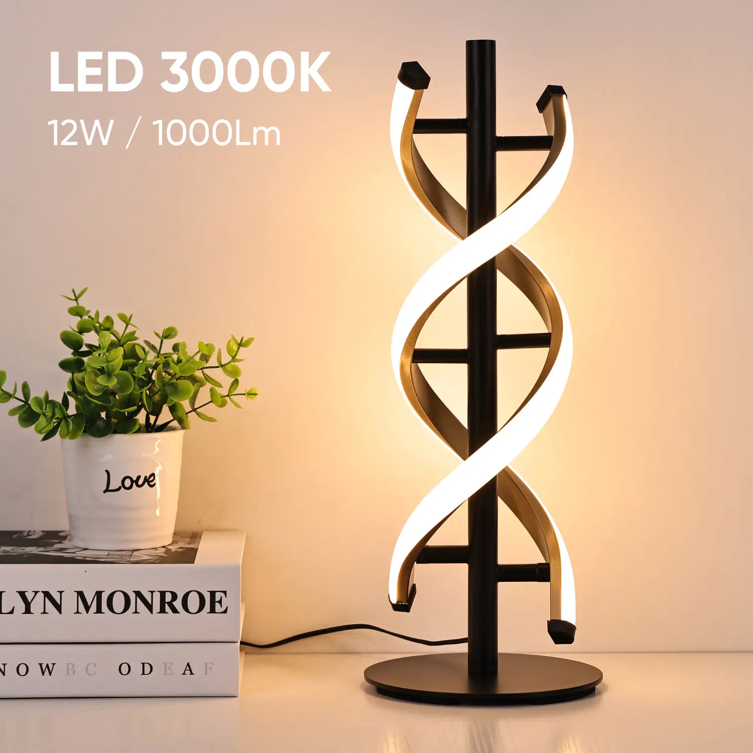 LUXSK™ Heliora Double Helix Ambient Lamp