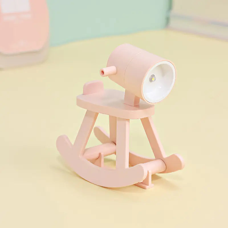 LUXSK™ Equora Mini Rocking Horse Night Light & Phone Stand